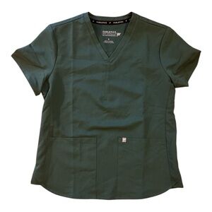 FABLETICS Women's Green V-Neck Scrub top